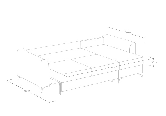 Диван Dario угловой